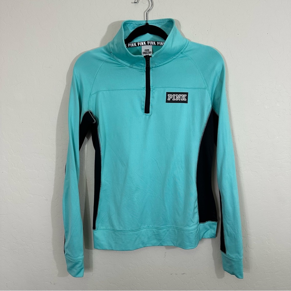 Women’s Medium Long Sleeve Light Green PINK Victoria Secret Ultimate Jacket